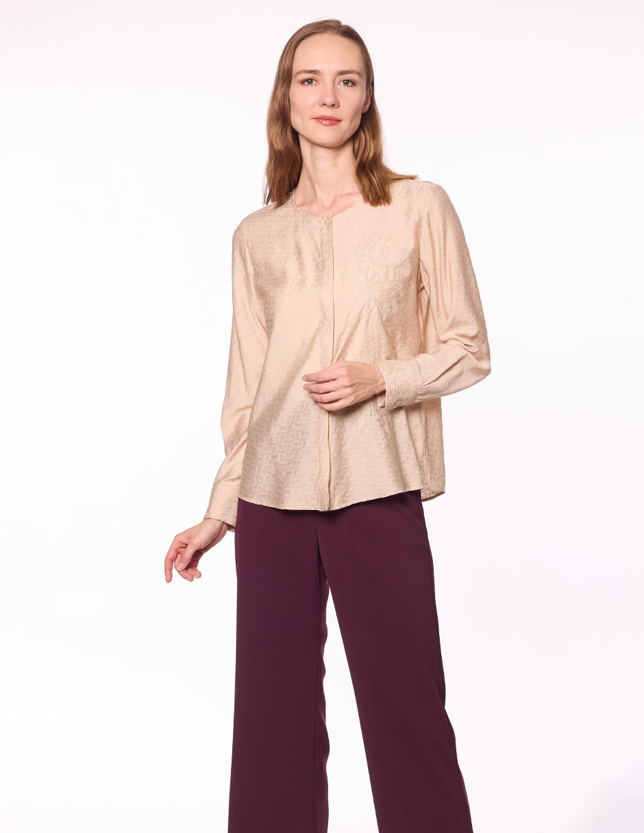 Blusa Damaia Atelier manga larga para mujer