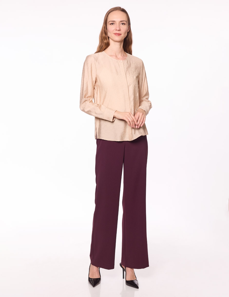 Blusa Damaia Atelier manga larga para mujer