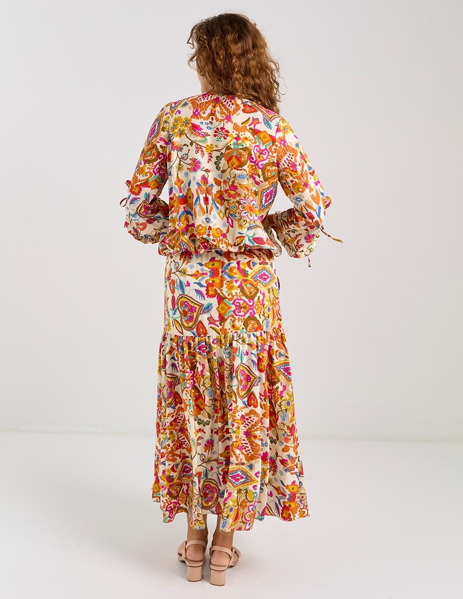 Falda crop a la cintura