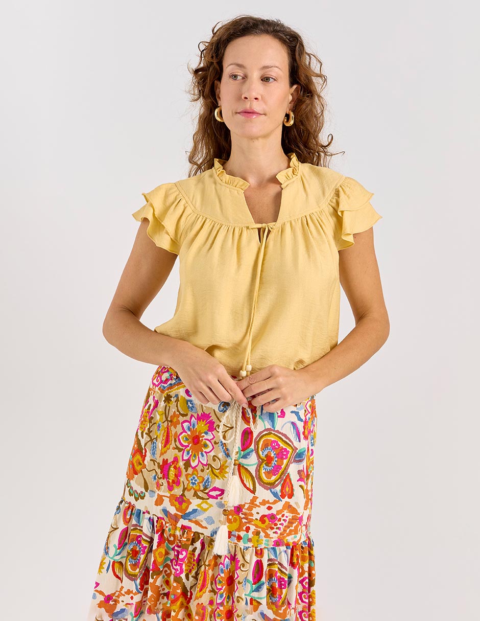 Blusa manga corta para mujer 1