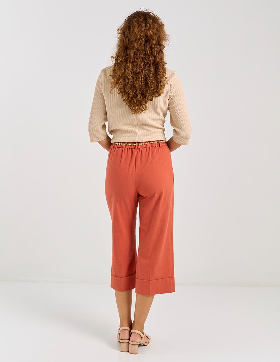 Pantalón capri regular para mujer 4