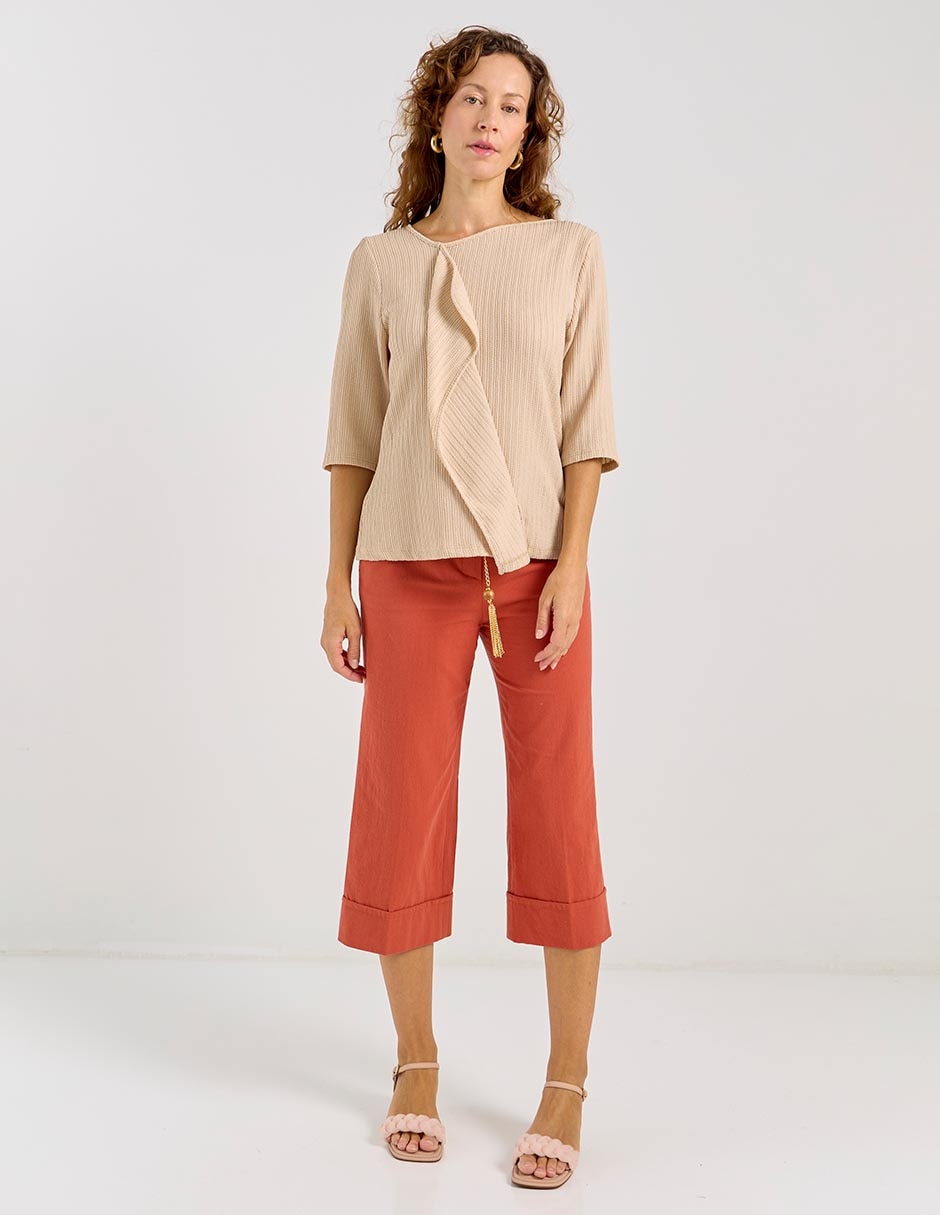 Pantalón capri regular para mujer 3