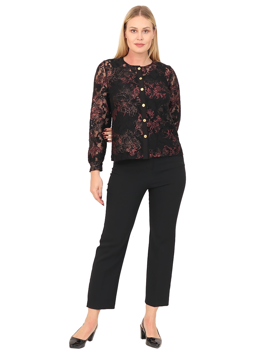 Blusa manga larga para mujer 7