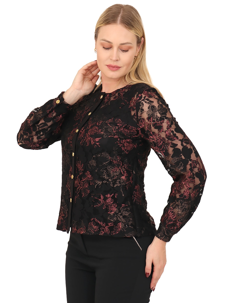 Blusa manga larga para mujer 8