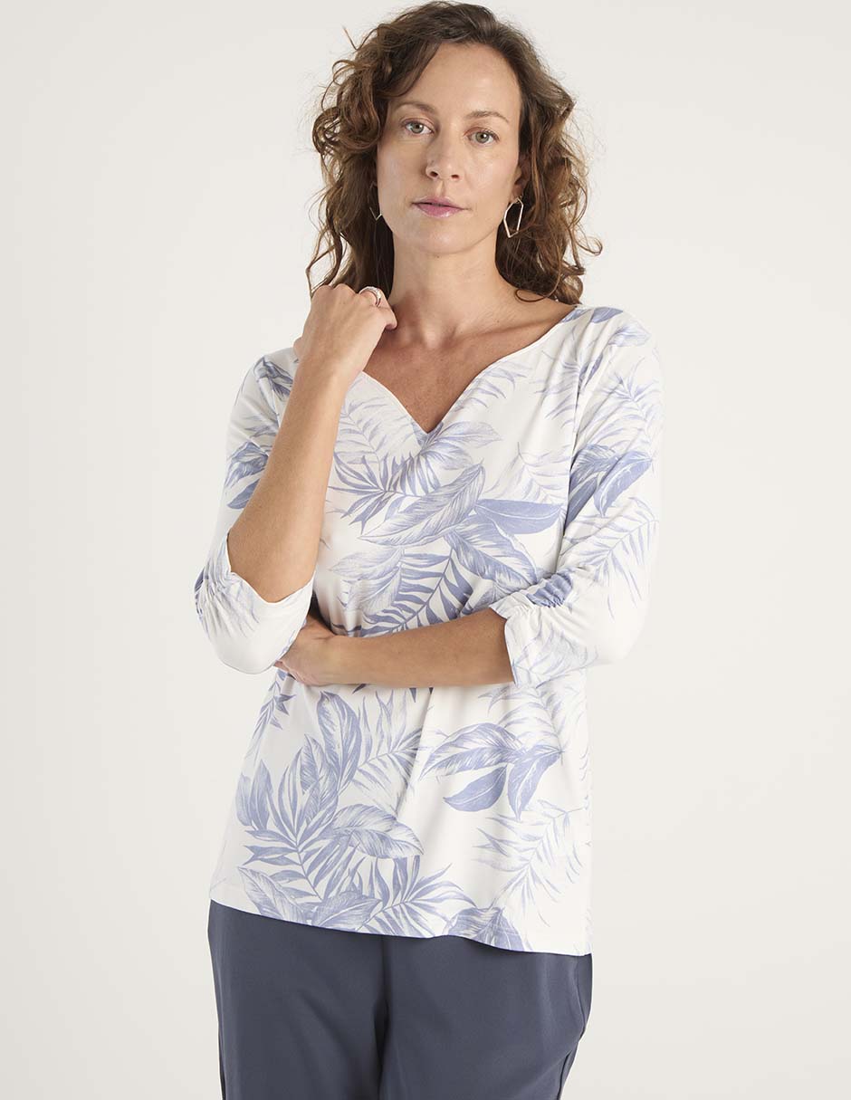 Playera manga 3/4 para mujer Playera manga 3/4 para mujer