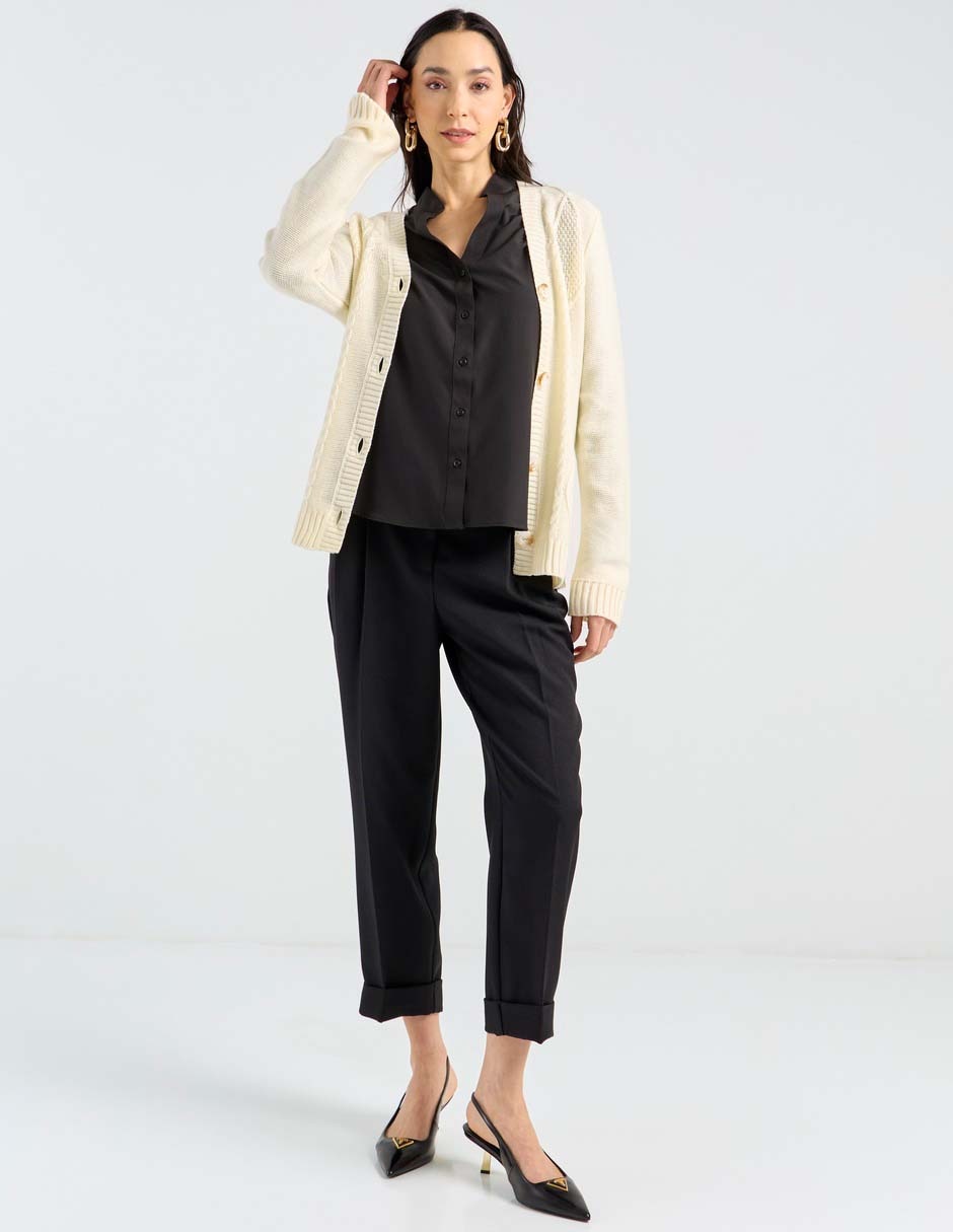 Blusa camisera Lpc manga larga para mujer