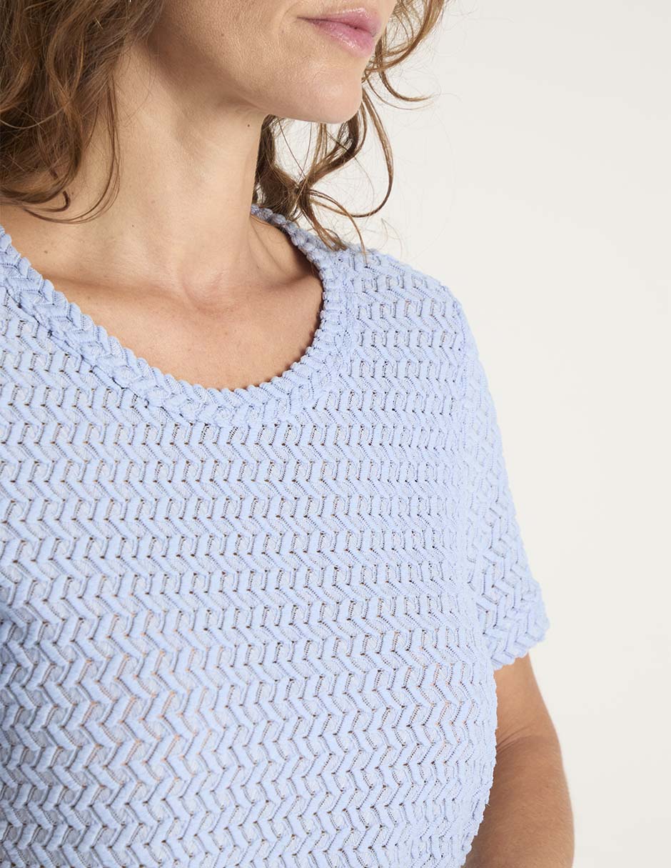 Playera manga corta cuello redondo para mujer 9