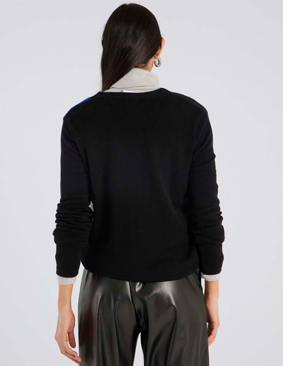 Suéter cuello V para mujer 6