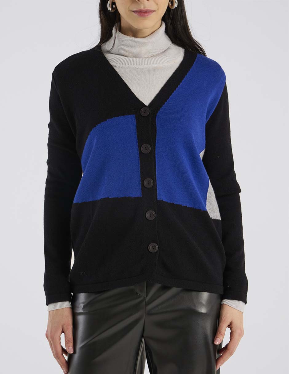Suéter cuello V para mujer 9