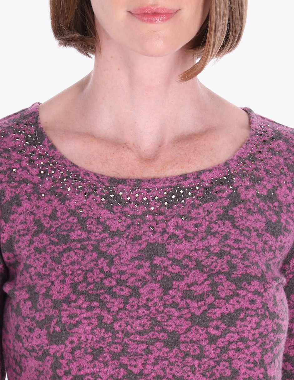 Blusa Charme manga 3/4 para mujer