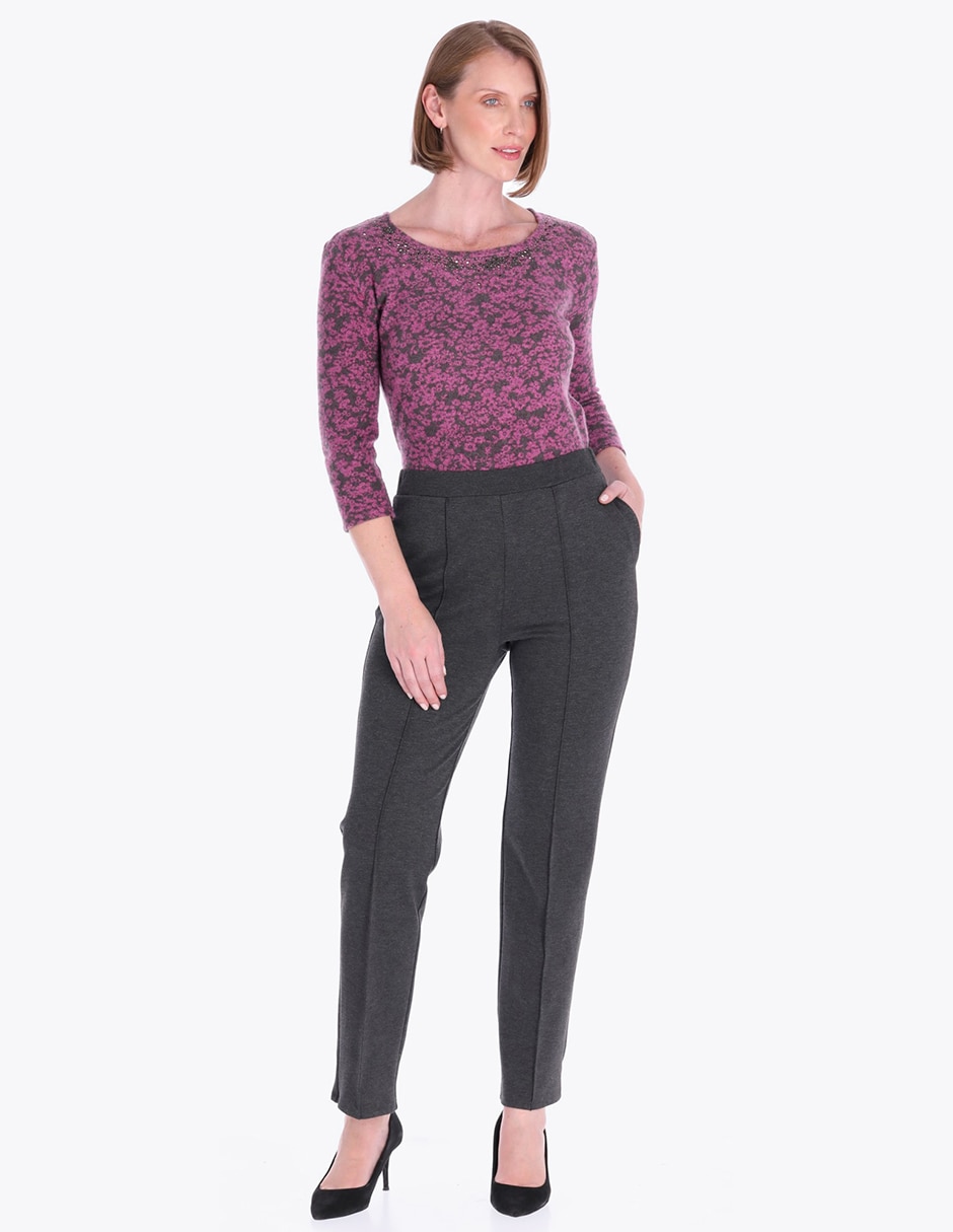Pantalón de vestir slim para mujer 3