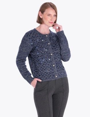 Suéter cuello redondo para mujer