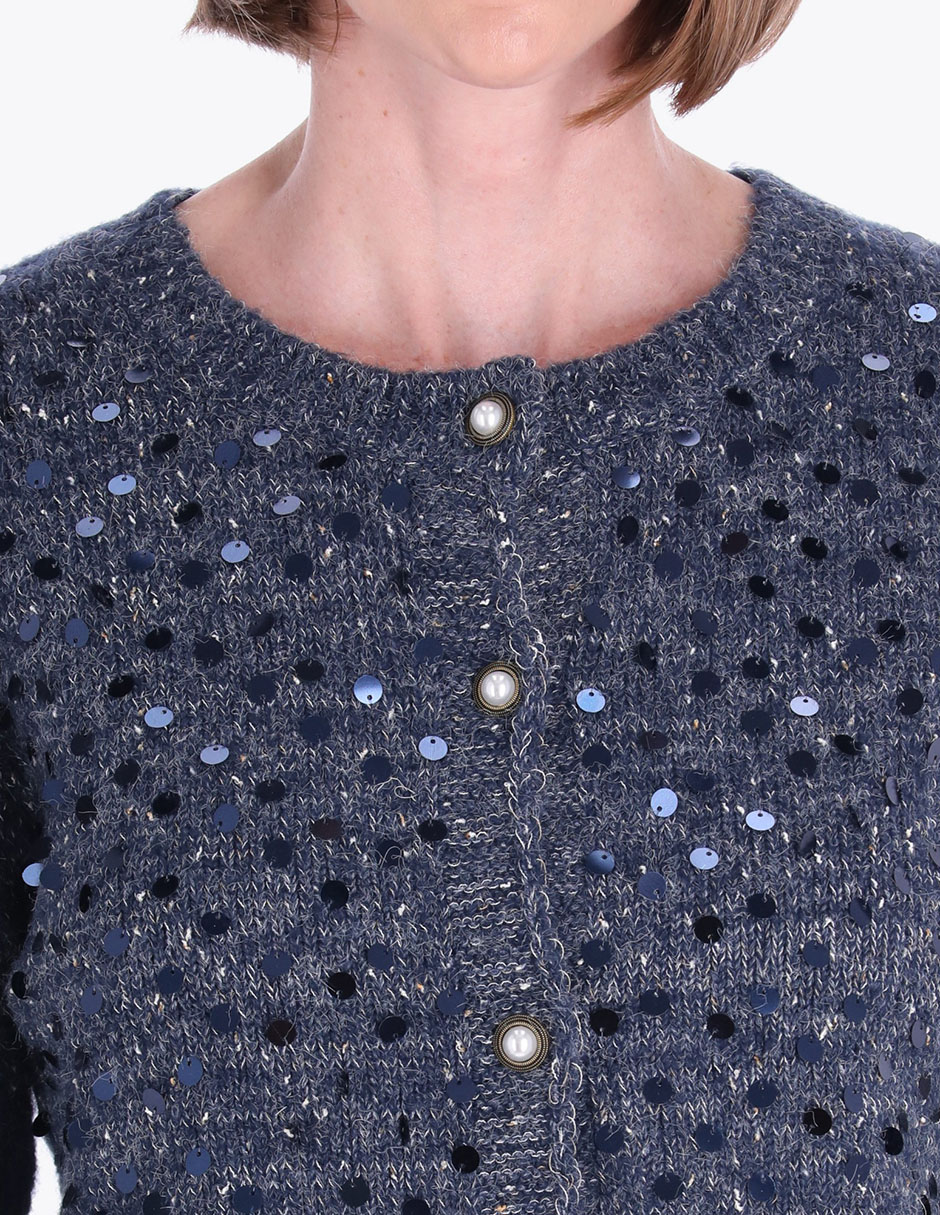 Suéter cuello redondo para mujer