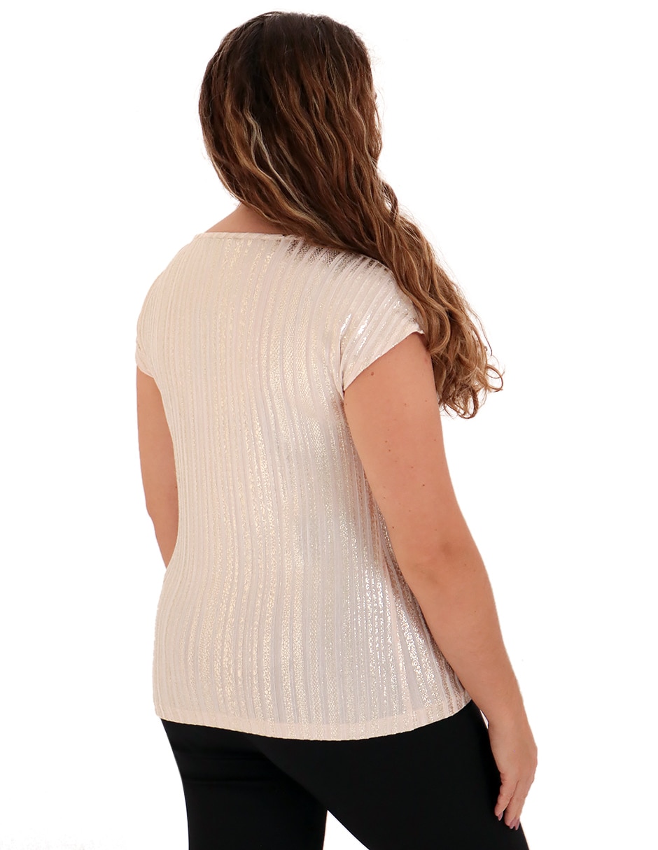 Blusa Duplan Petite manga corta para mujer