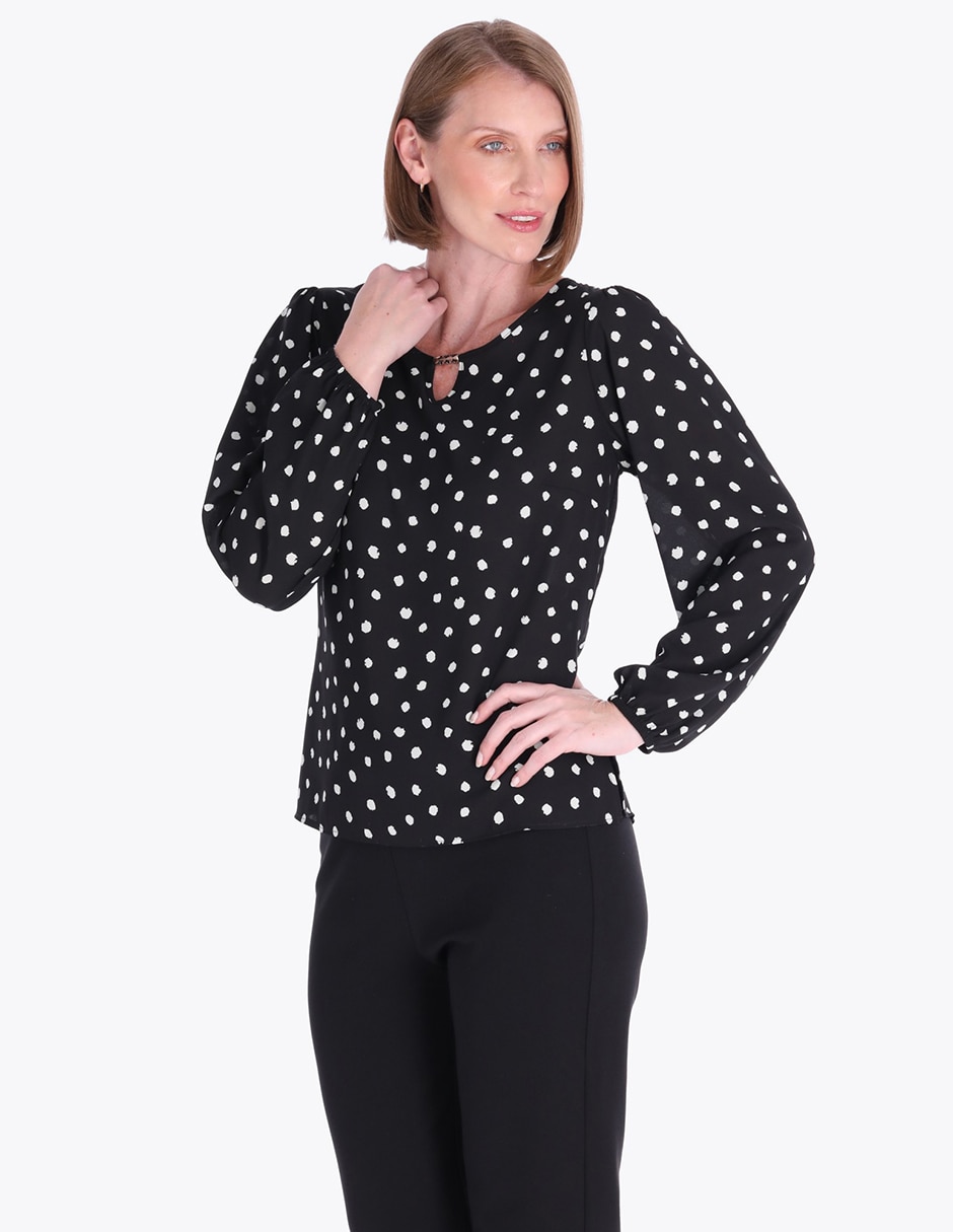 Blusa Charme manga larga para mujer