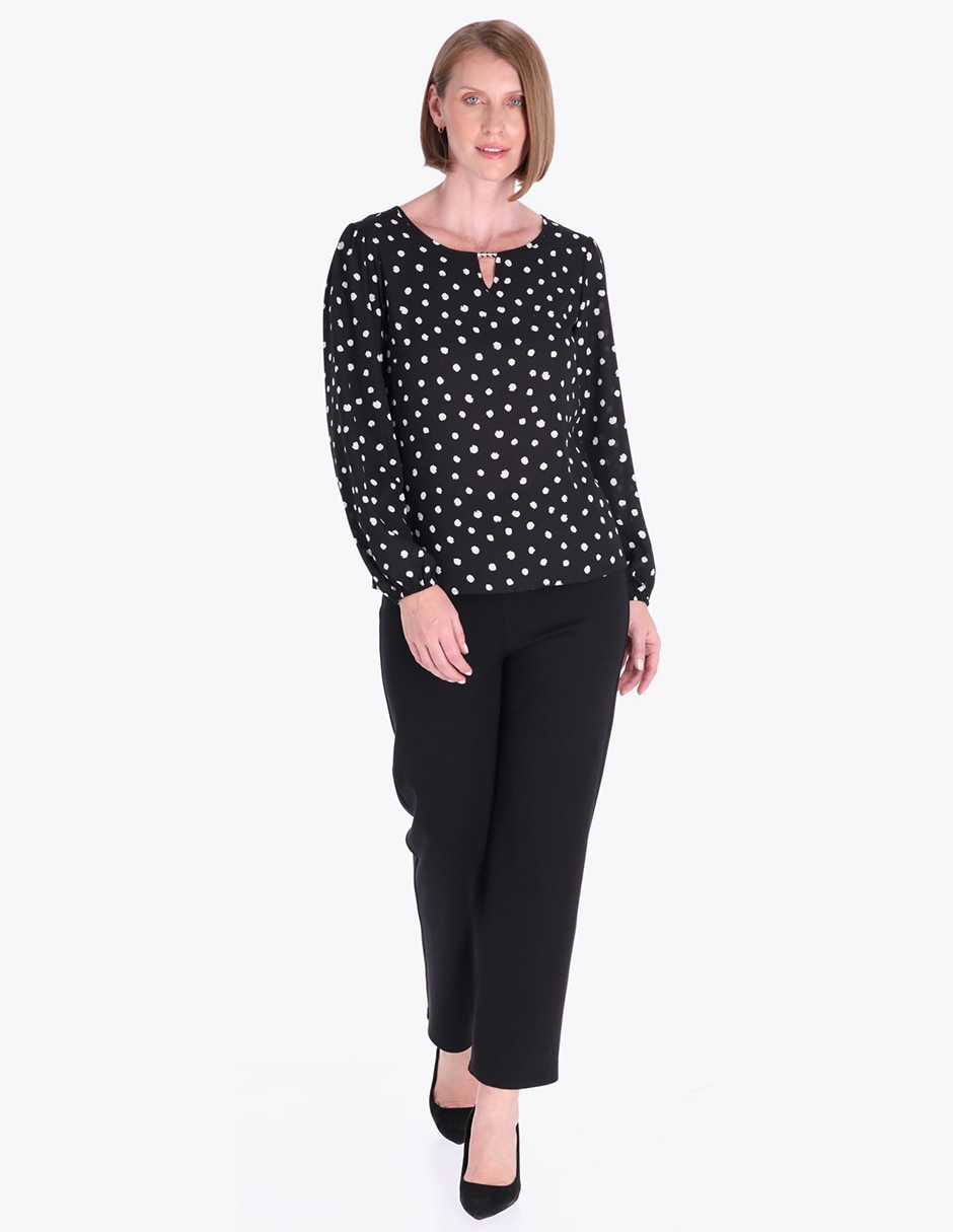 Blusa Charme manga larga para mujer