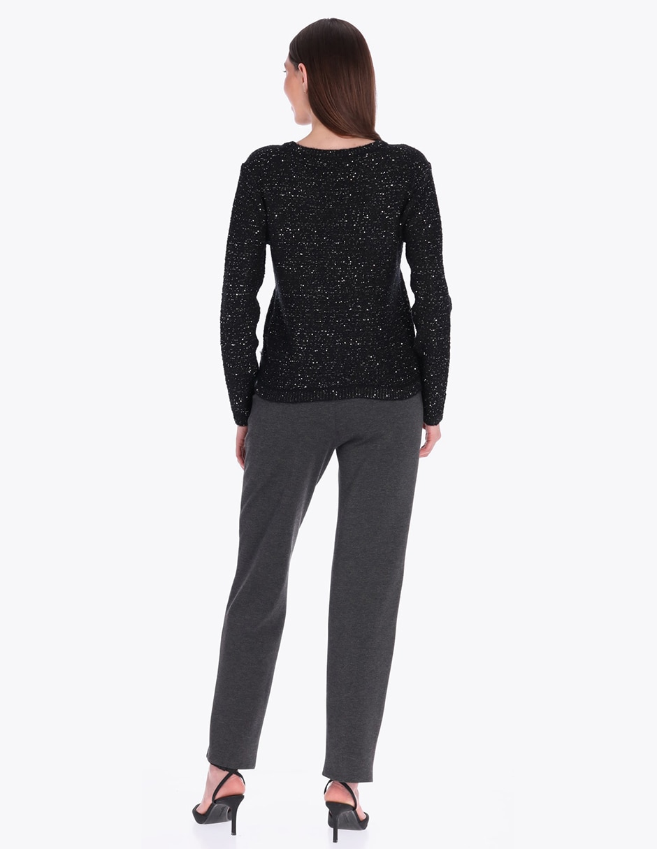 Suéter cuello v para mujer