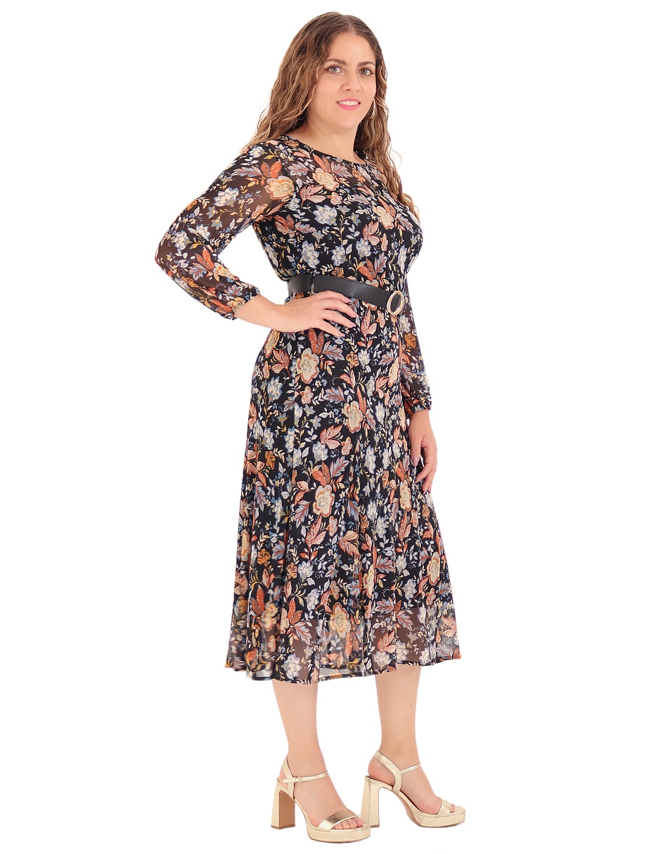 Vestido a la rodilla casual duplan petite para mujer