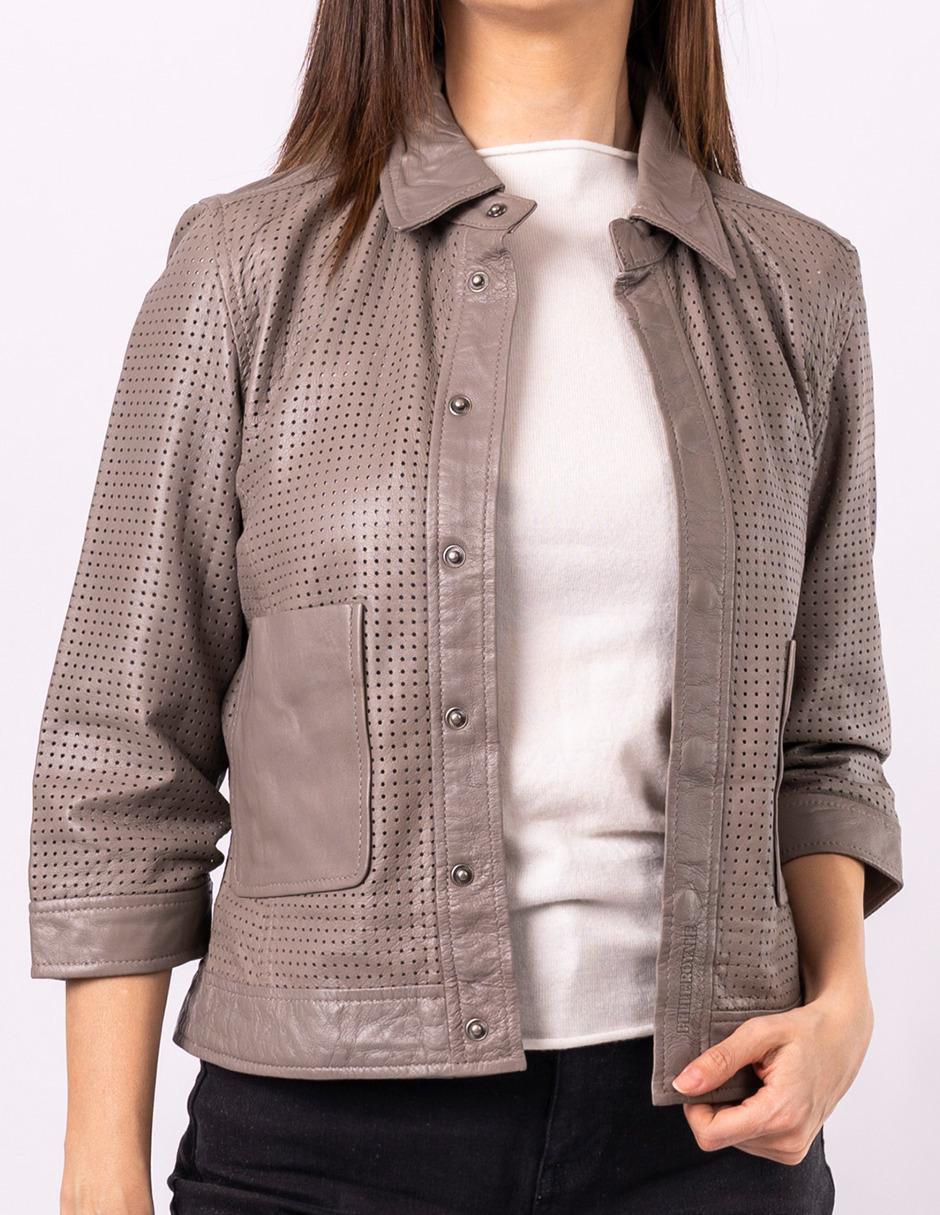 Chamarra de piel para mujer 1