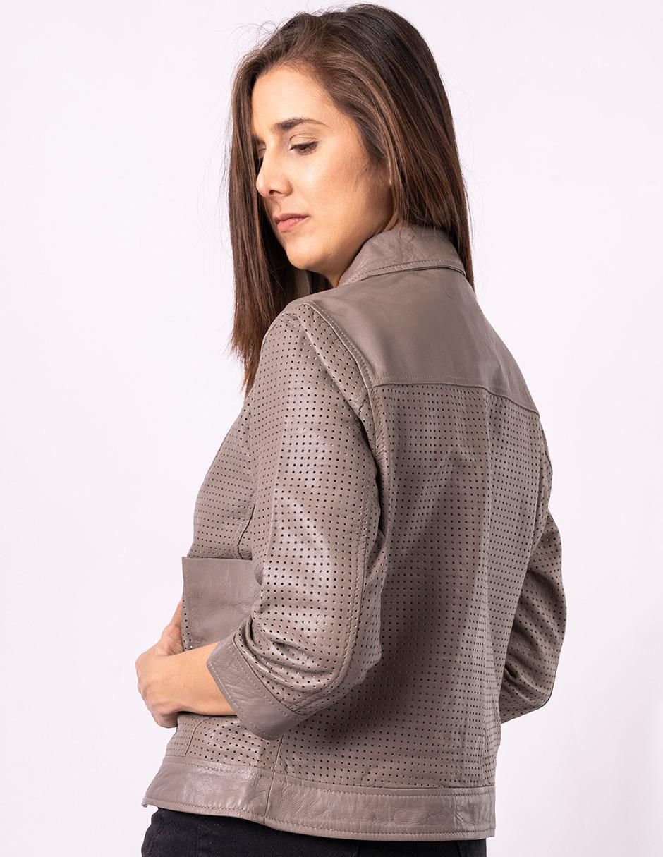 Chamarra de piel para mujer 5