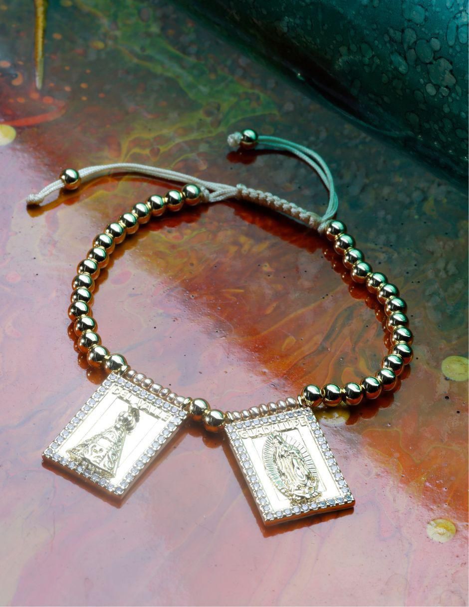 Pulsera Oravita acabado baño de oro 18 K 4