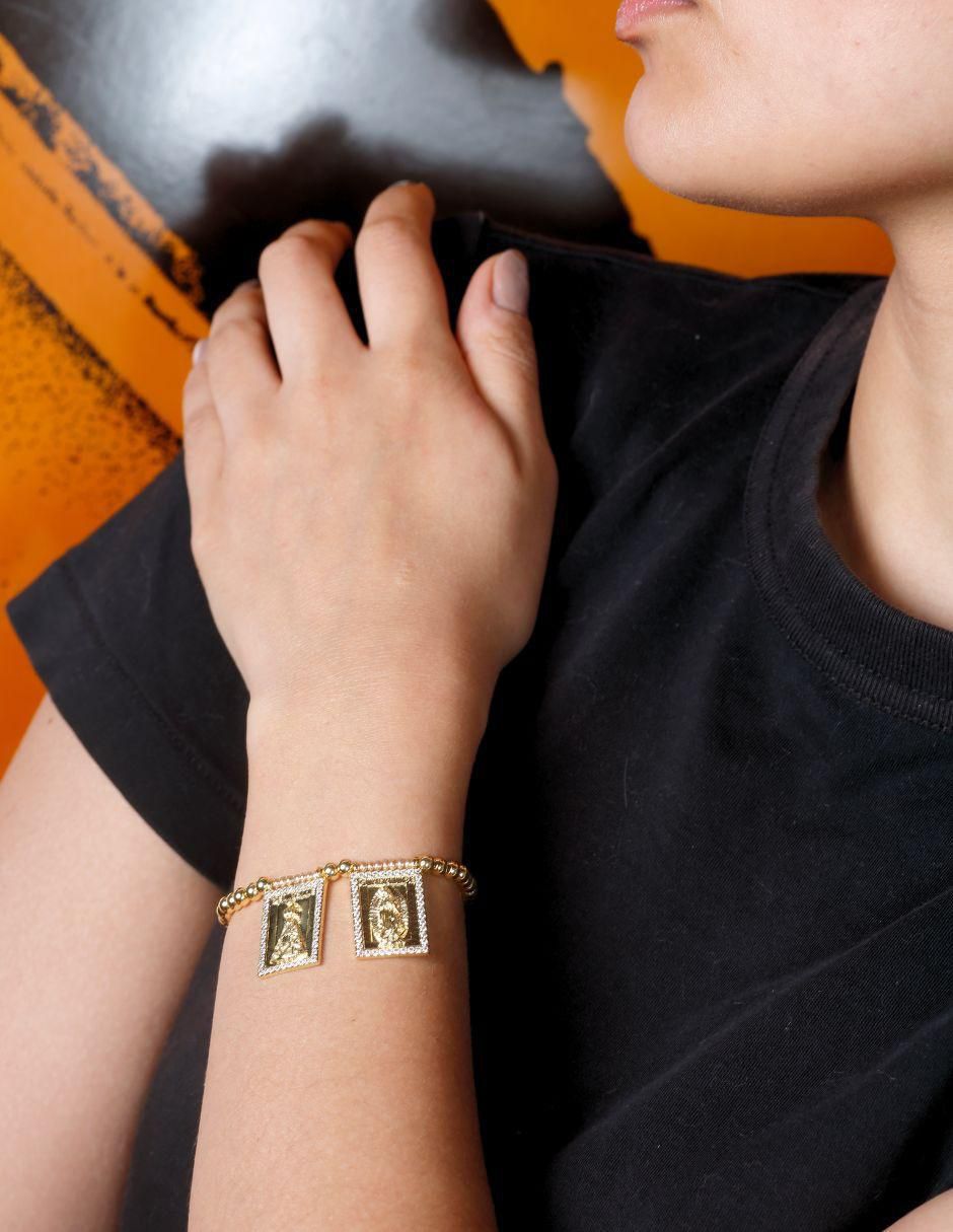 Pulsera Oravita acabado baño de oro 18 K 5