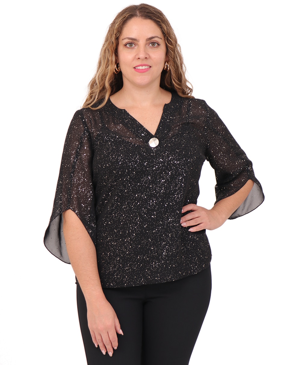 Blusa manga corta para mujer 1