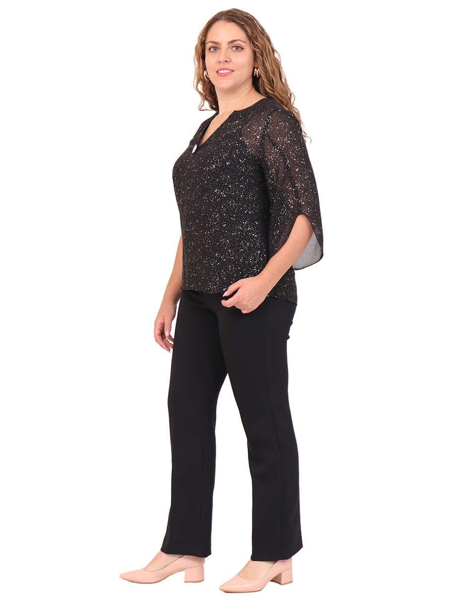 Blusa manga corta para mujer 7