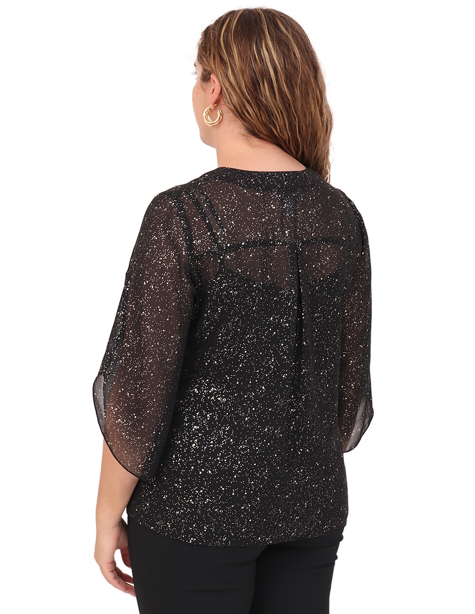Blusa manga corta para mujer 11