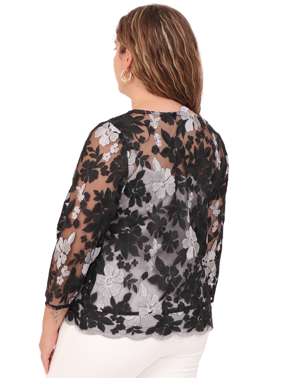 Blusa manga larga para mujer 11