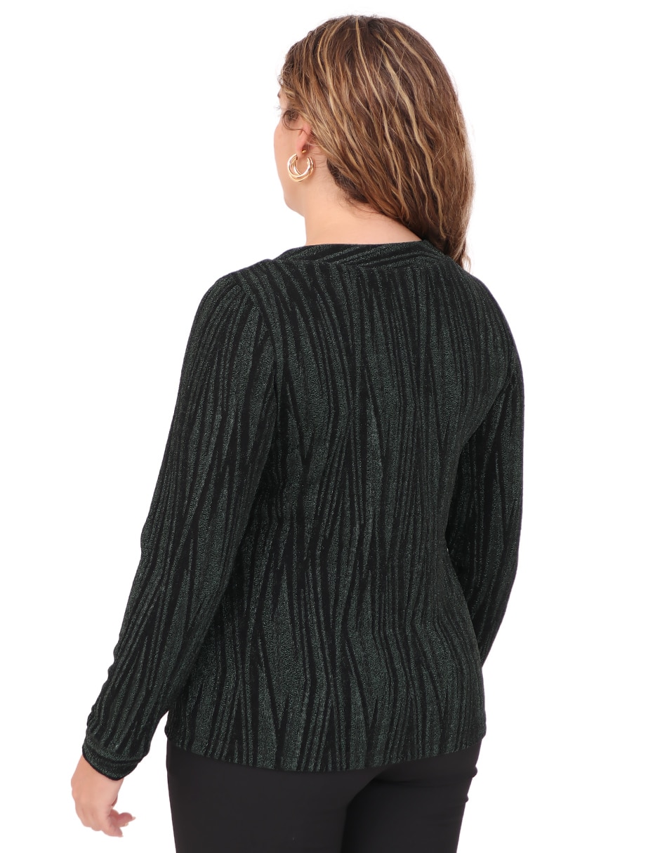 Blusa Duplan Petite manga larga para mujer