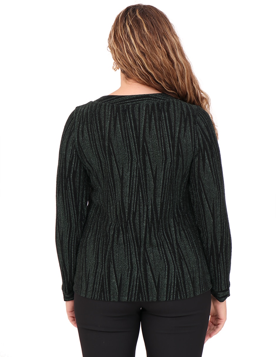 Blusa Duplan Petite manga larga para mujer