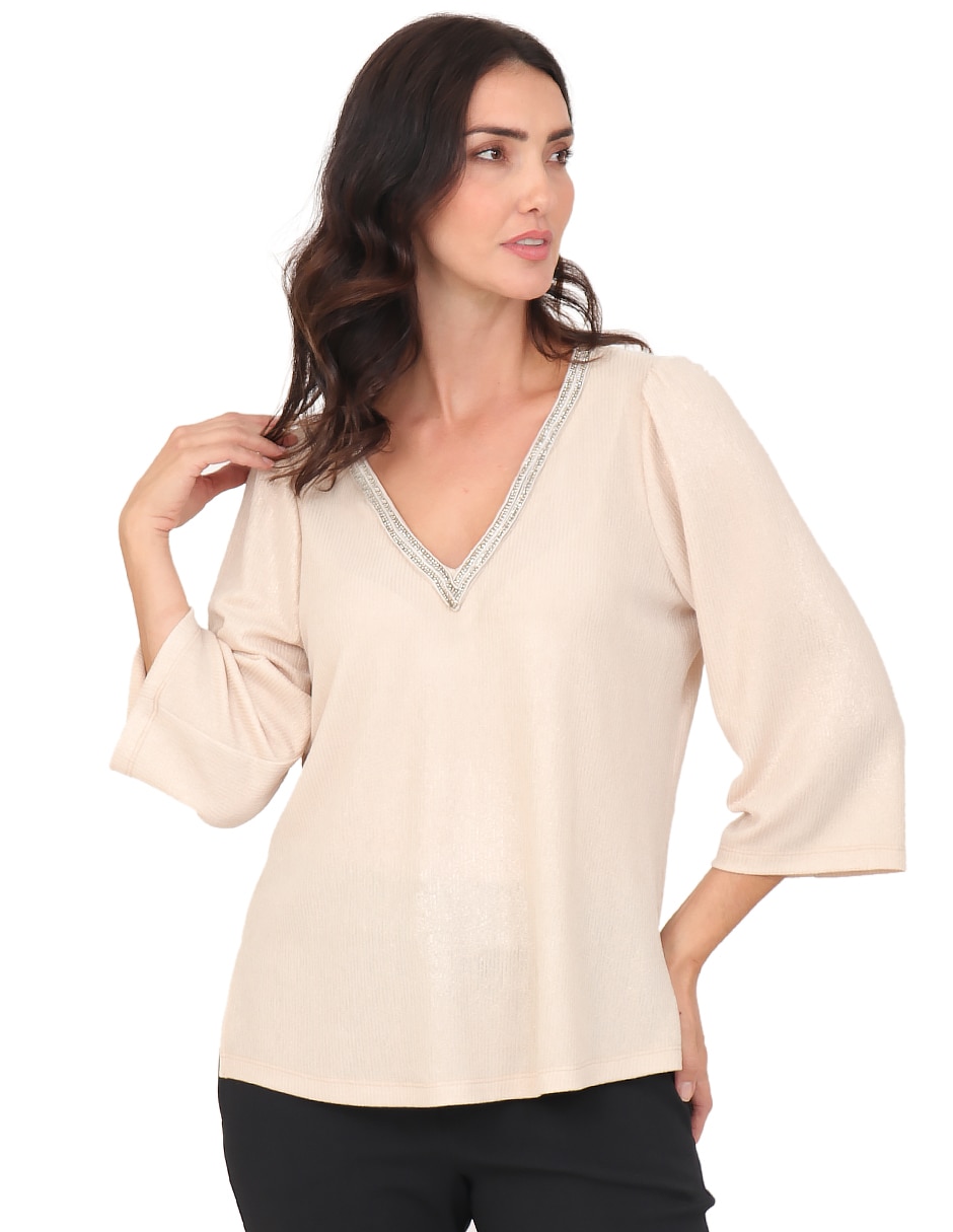 Blusa Duplan manga 3/4 para mujer