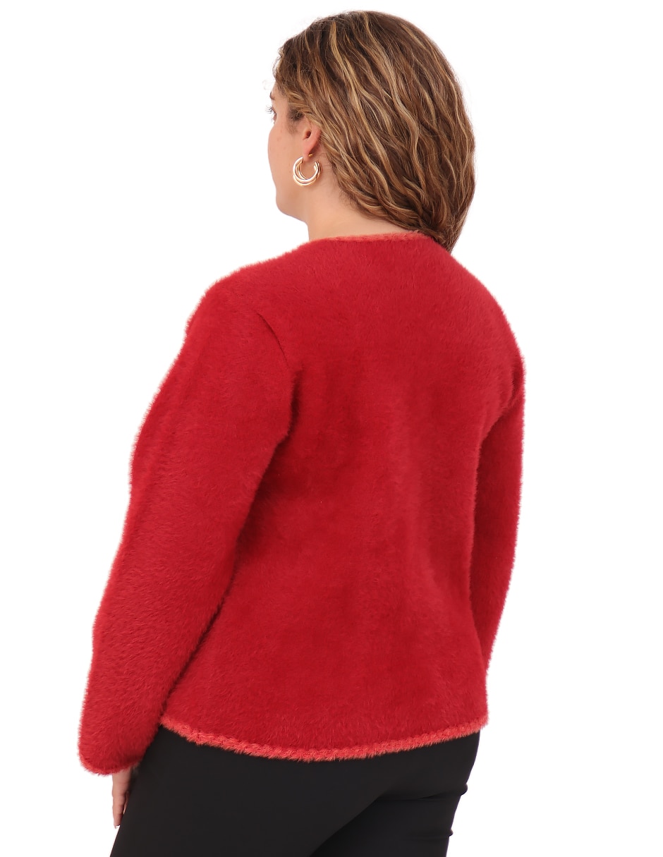 Suéter cuello redondo para mujer 11