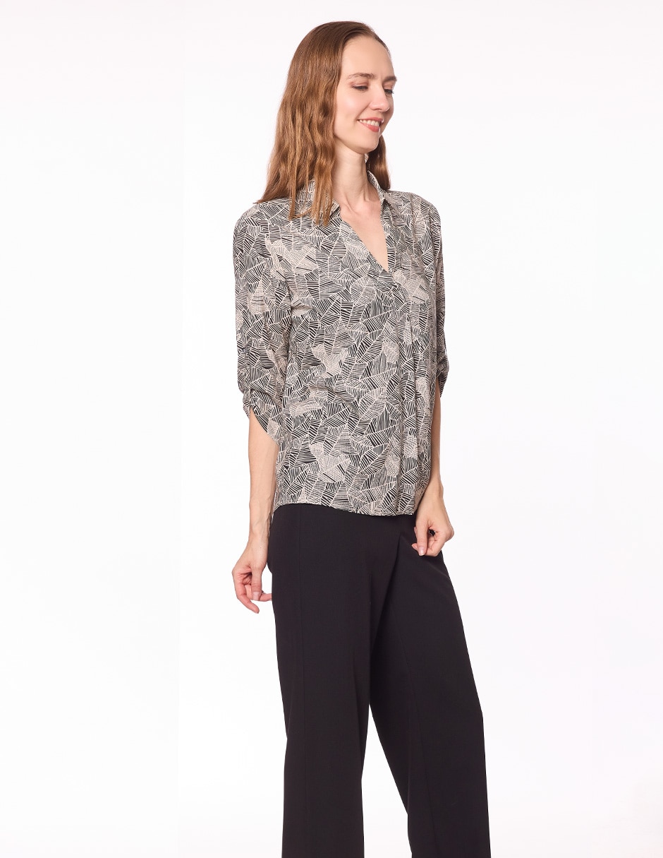 Blusa manga 3/4 para mujer 7