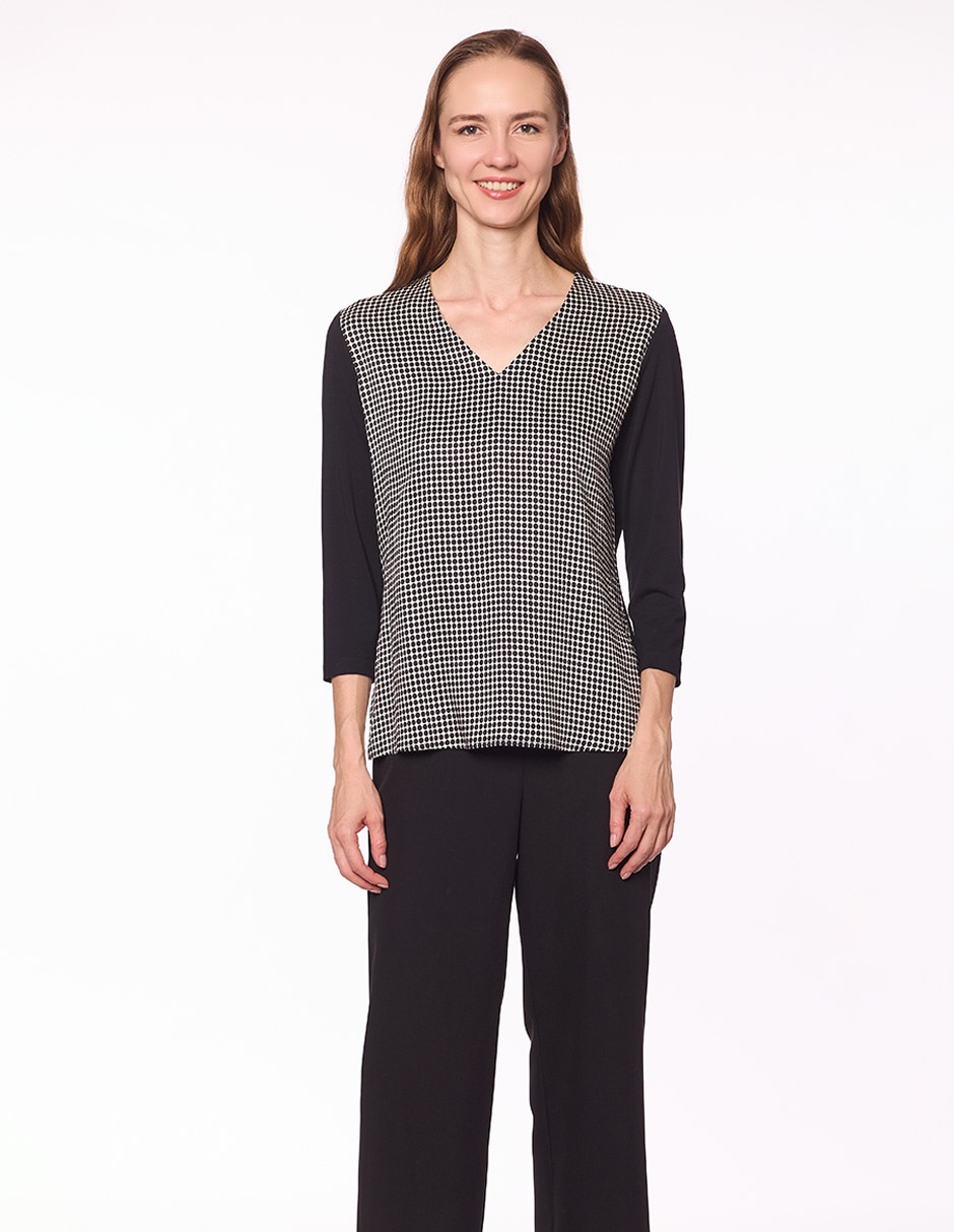 Blusa manga 3/4 para mujer 1