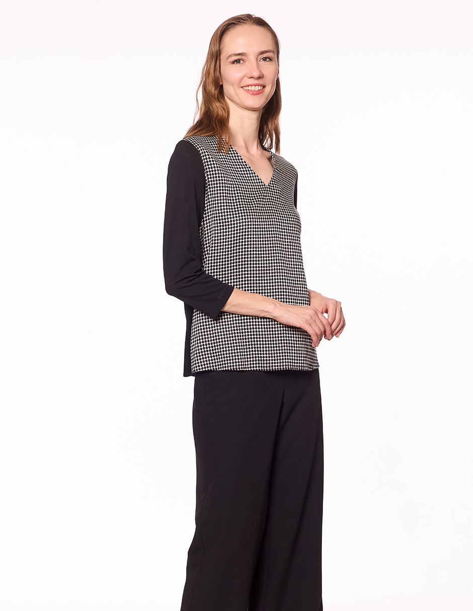 Blusa manga 3/4 para mujer 7