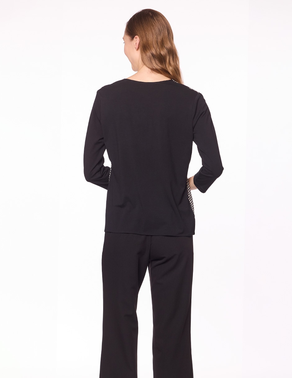 Blusa manga 3/4 para mujer 8