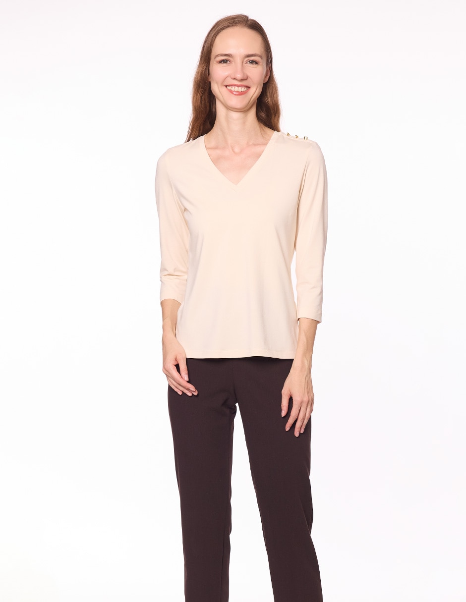 Blusa manga 3/4 para mujer 1