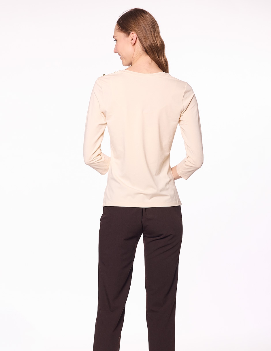 Blusa manga 3/4 para mujer 8