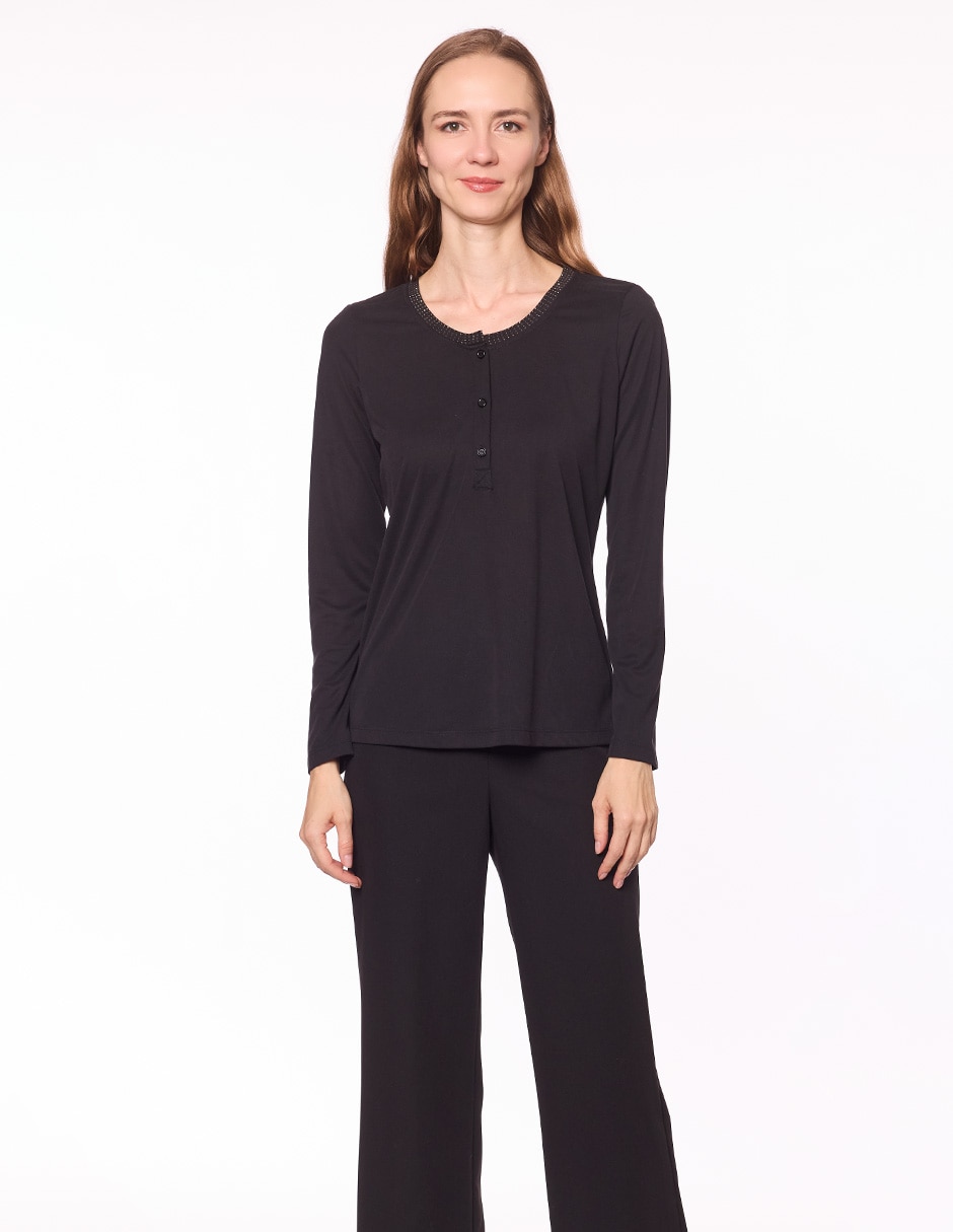 Blusa Damaia Atelier manga larga para mujer