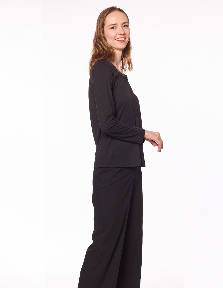Blusa Damaia Atelier manga larga para mujer