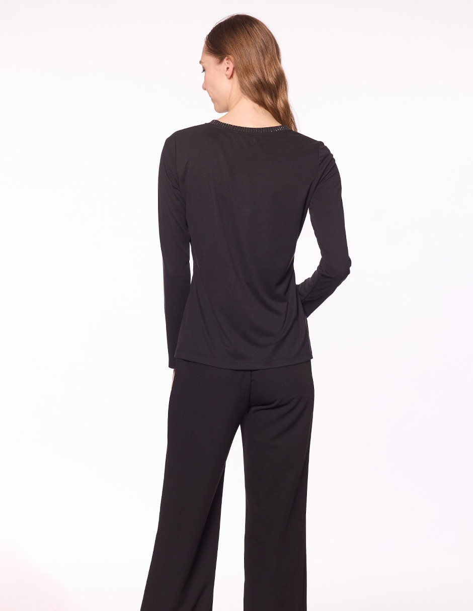 Blusa Damaia Atelier manga larga para mujer