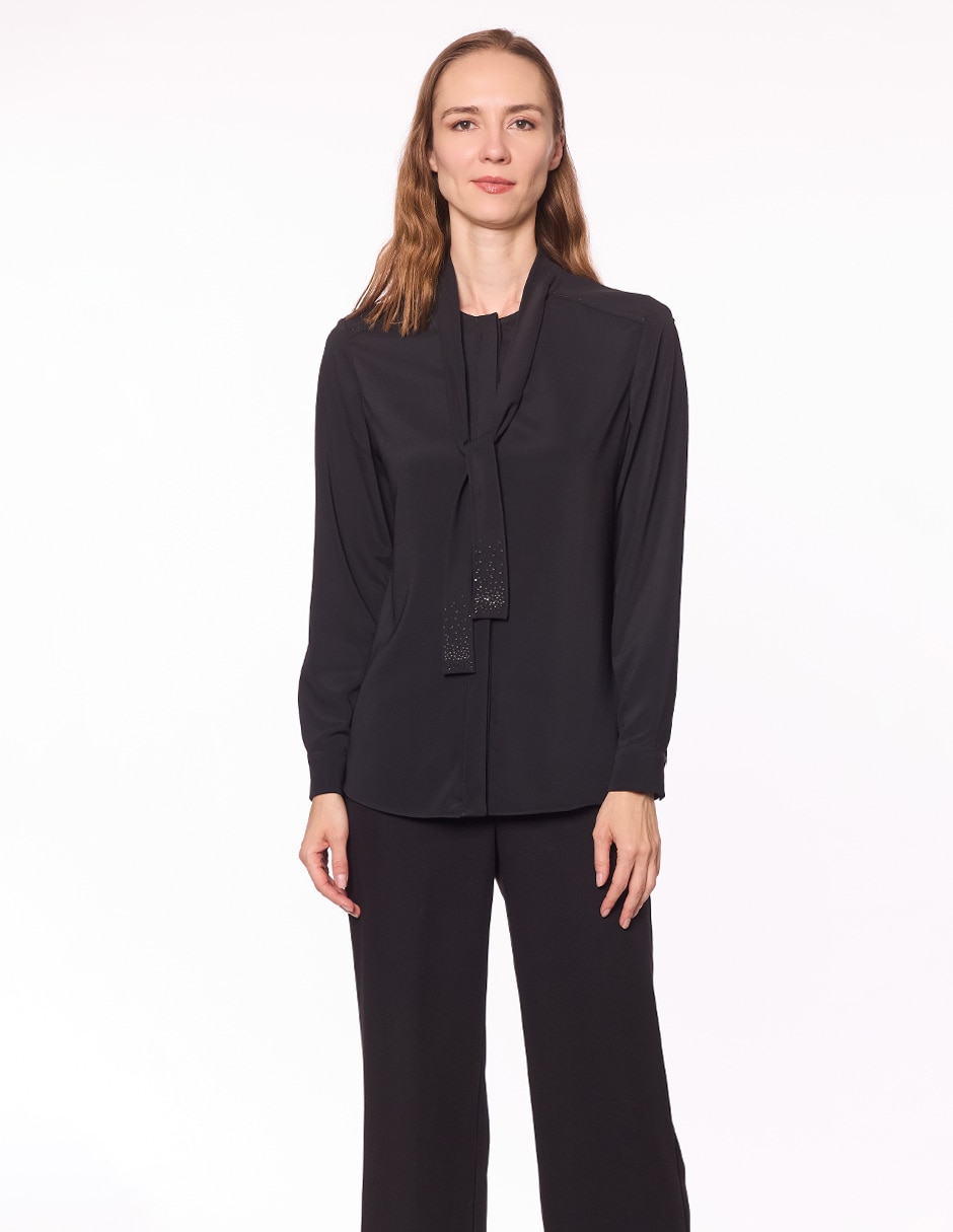 Blusa Damaia Atelier manga larga para mujer