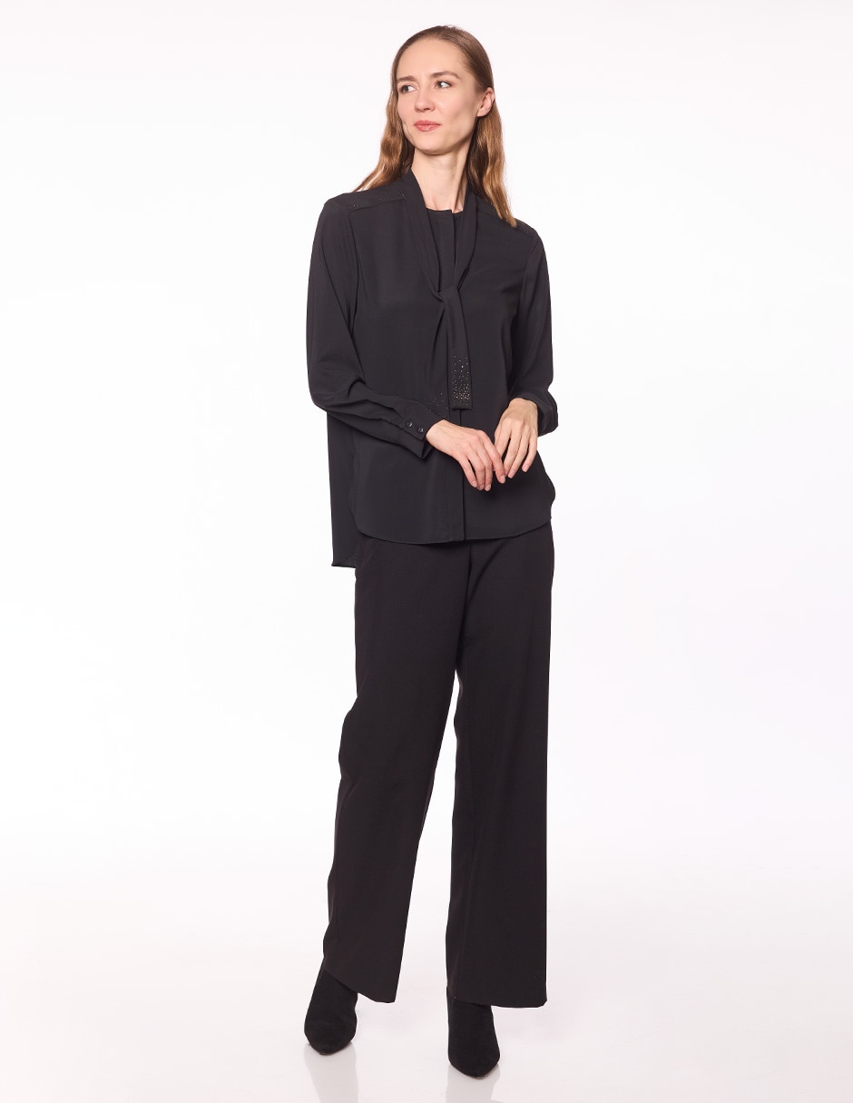 Blusa Damaia Atelier manga larga para mujer
