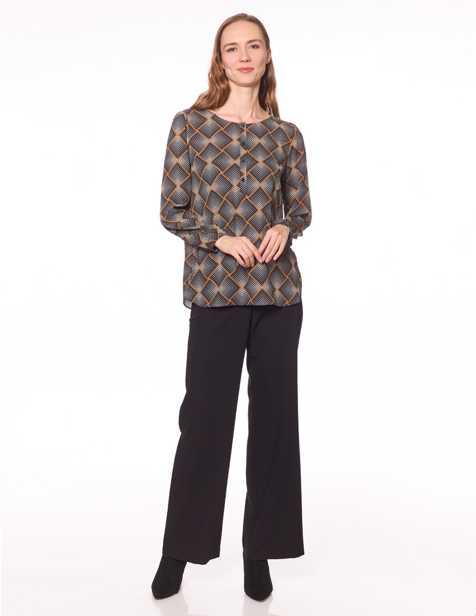Blusa Damaia Atelier manga larga para mujer