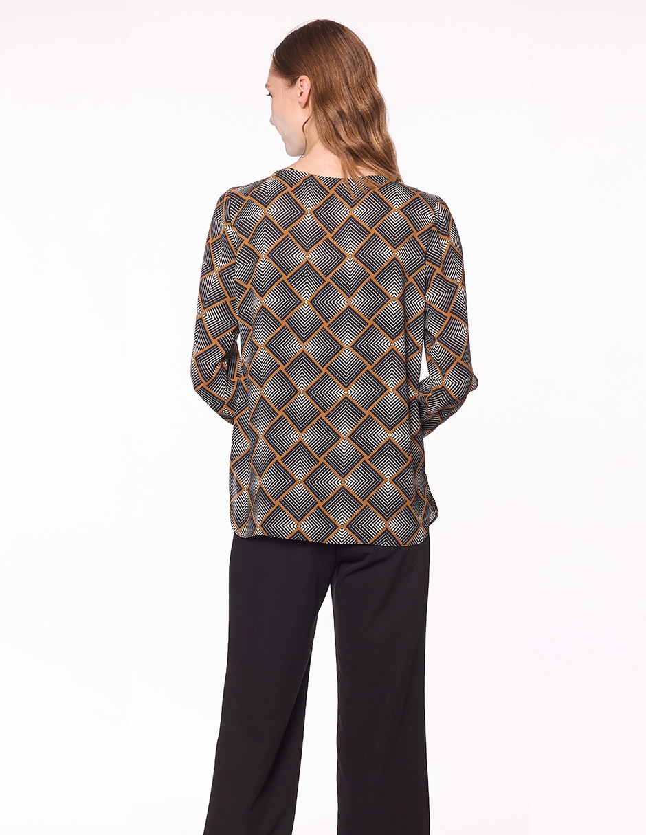Blusa Damaia Atelier manga larga para mujer