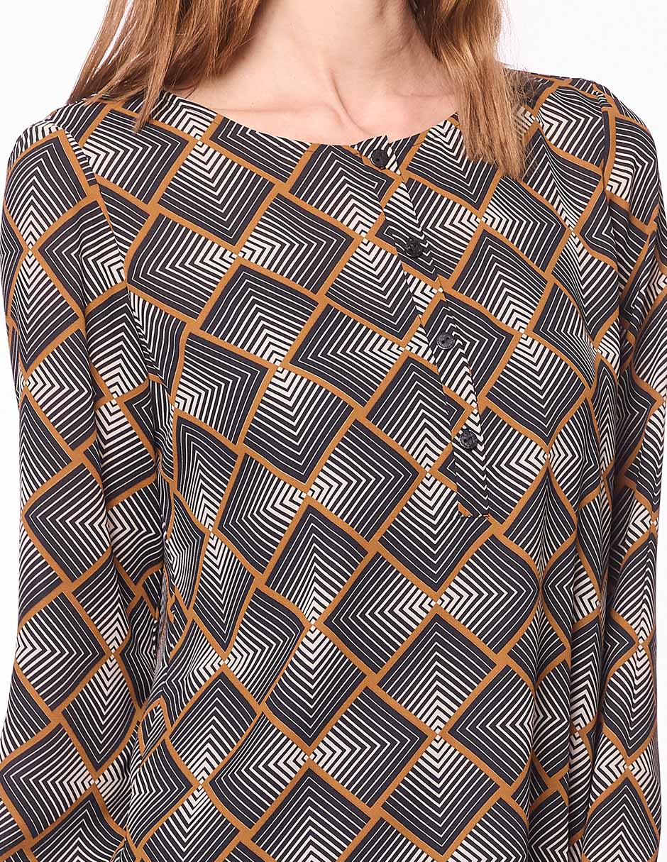 Blusa Damaia Atelier manga larga para mujer