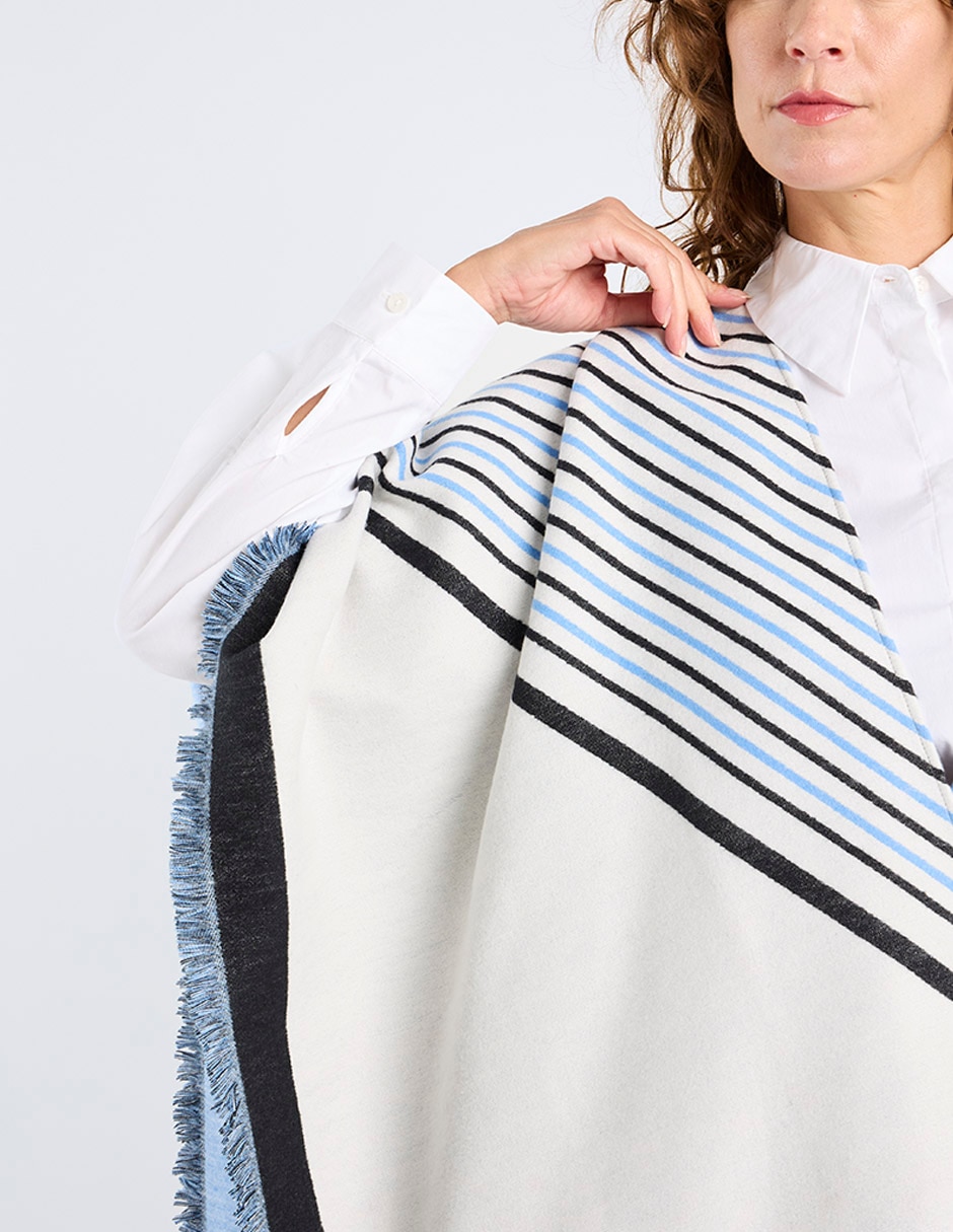 Chal estampado bloques de color 9