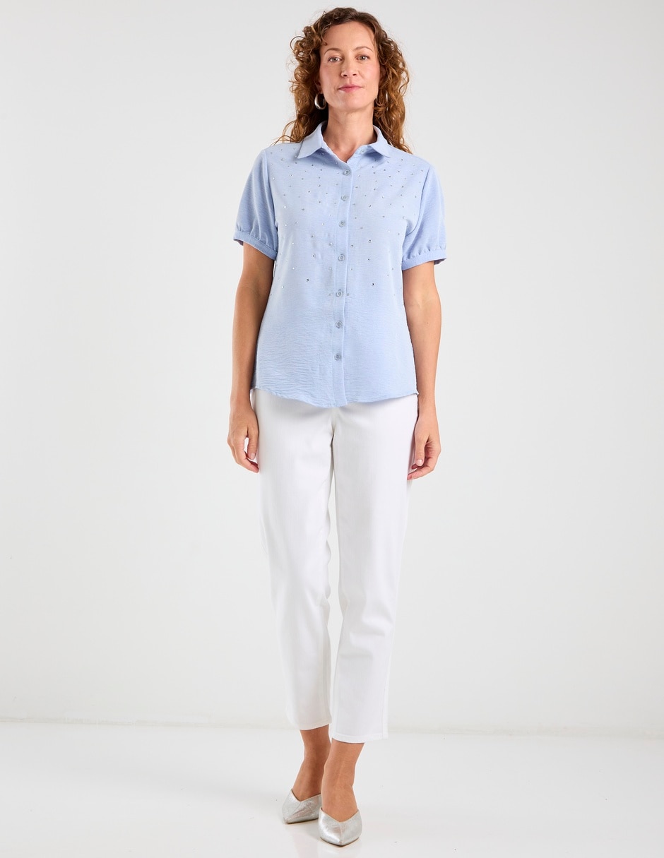 Jeans slim cintura media para mujer 7